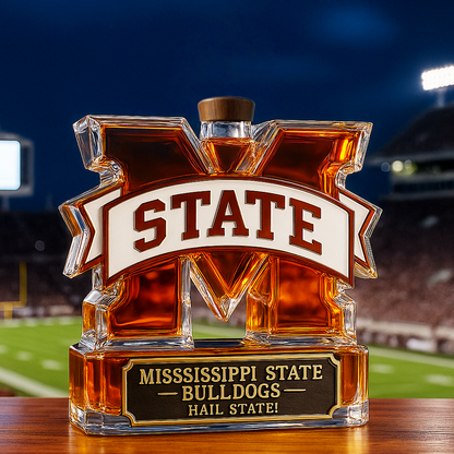 Official MSU Bulldogs Liquor Decanter