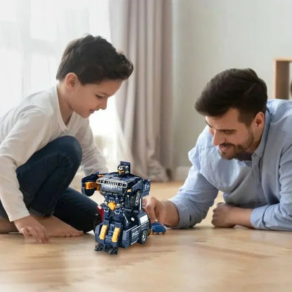 Cool Flashing Police Robot Toy with Lights and Sounds