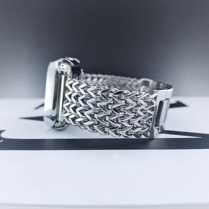 Oceanic Silver Metal Watch Strap