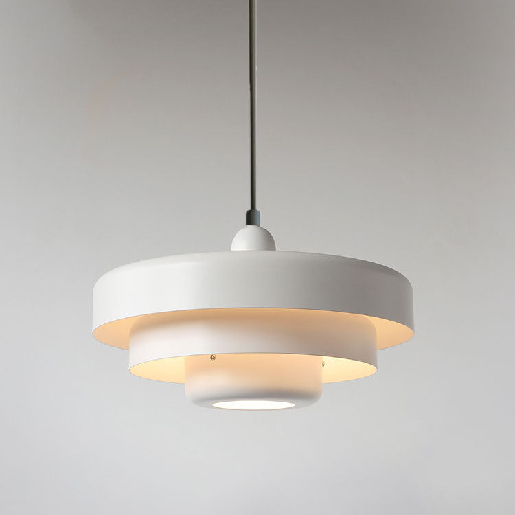 Sleek Metal Layered Pendant Lighting