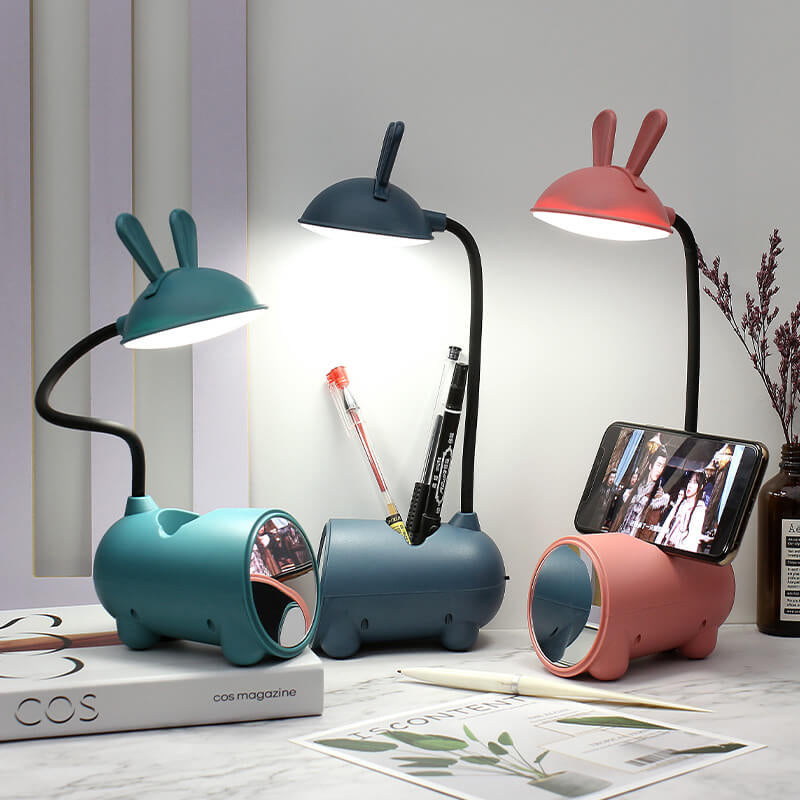Stylish LED Desk Lamp with USB Port and Pen Holder - Luxicro