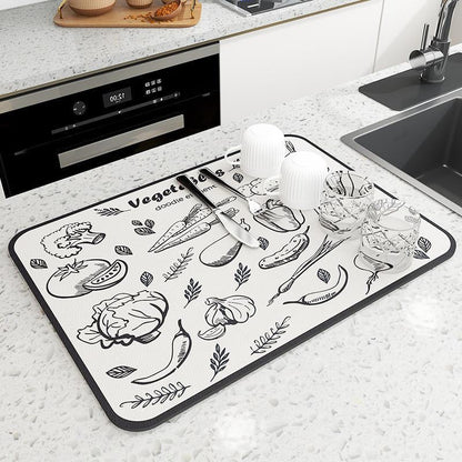 Quick Dry Kitchen Counter Mat