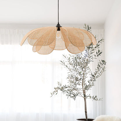 Rustic Woven Hanging Light for Bedroom