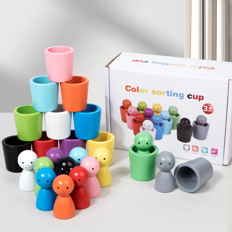 Colorful Plastic Sorting Cups