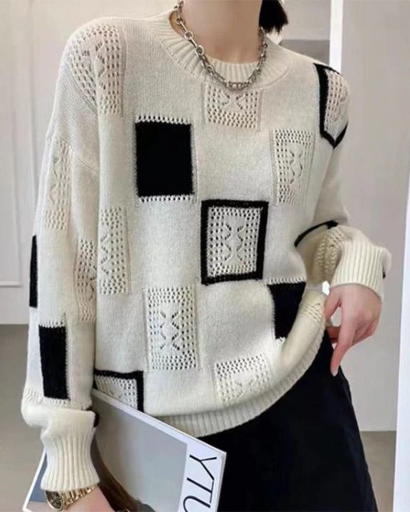 Cozy Women's Crew Neck Winter Sweater - Luxicro