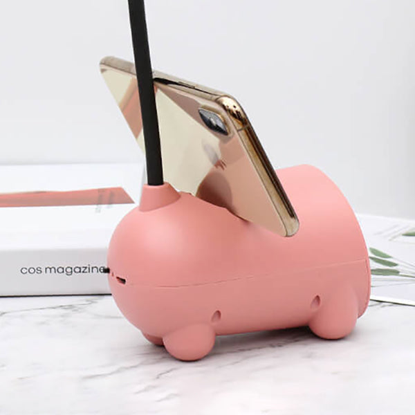 Stylish LED Desk Lamp with USB Port and Pen Holder
