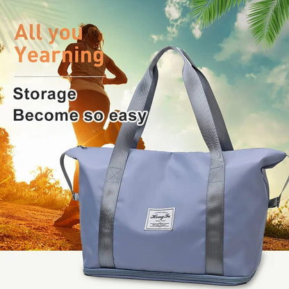 Spacious Dual Compartment Travel Duffel Bag