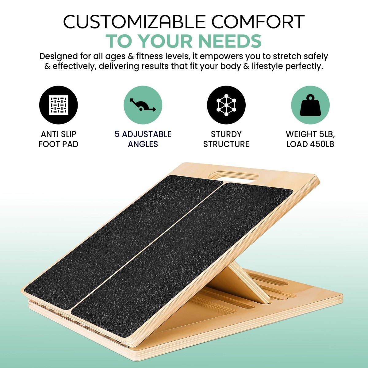 Ergonomic Back Support Standing Desk Board