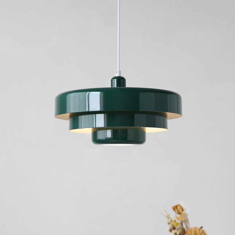 Sleek Metal Layered Pendant Lighting