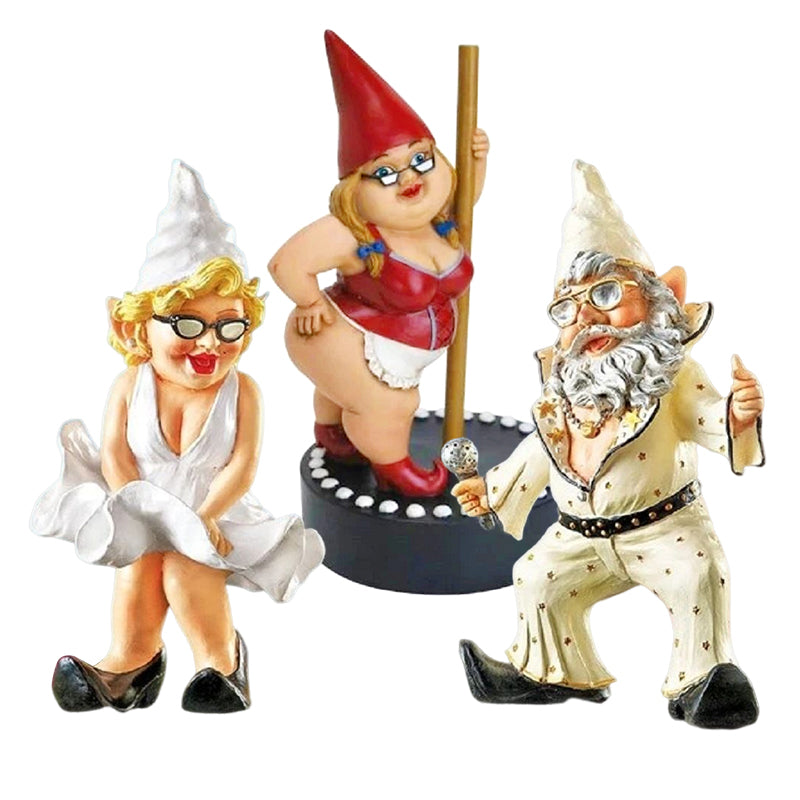 Colorful Garden Gnome Figurine Ornament