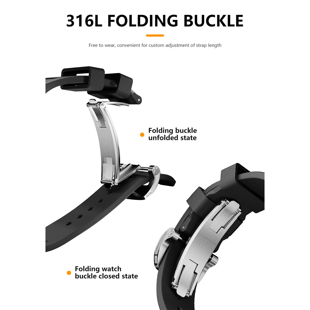 Flexible Silicone Apple Watch Strap