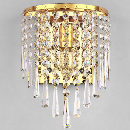 Elegant Crystal Stainless Steel Wall Sconce Lamp