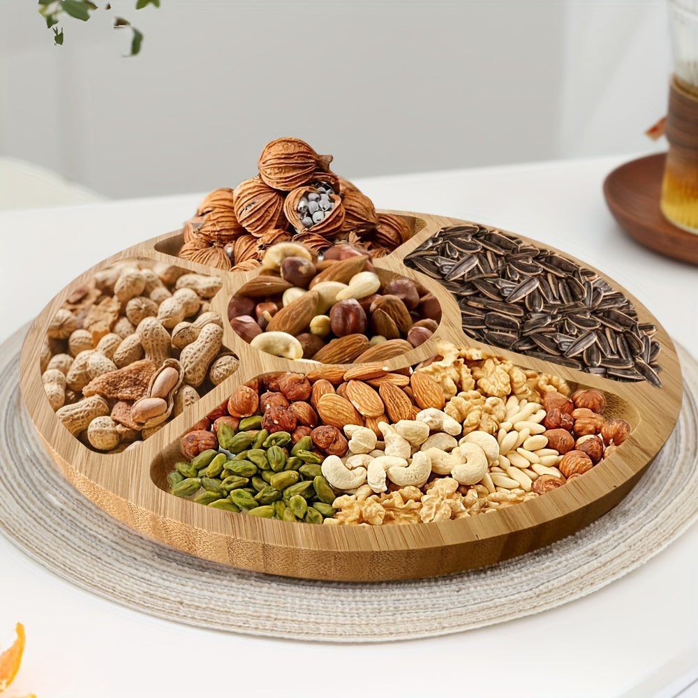 Natural Bamboo Wooden Serving Tray - Luxicro