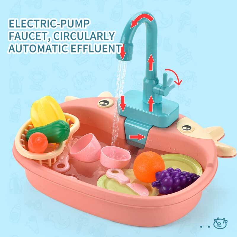 Fun Play Washing Machine Toy with Water Effect