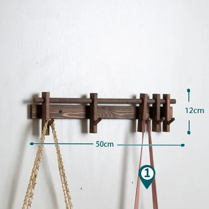 Space Saving Coat Rack with Hooks for Entryway