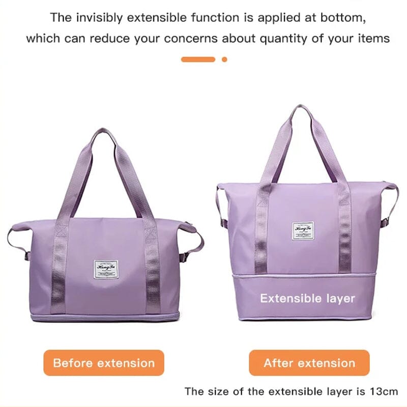 Spacious Dual Compartment Travel Duffel Bag