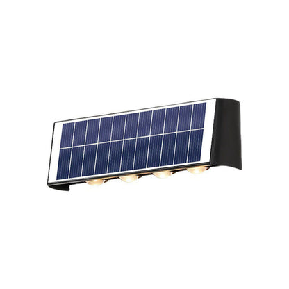 Outdoor Solar LED Wall Light Waterproof Rectangular Lamp