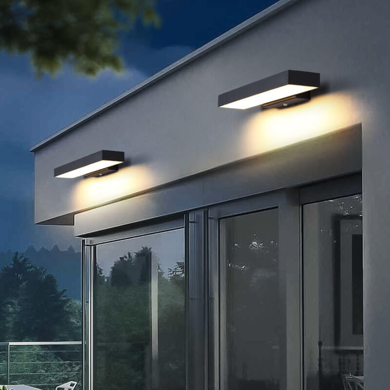 Slim LED Motion Sensor Outdoor Wall Light Waterproof - Luxicro