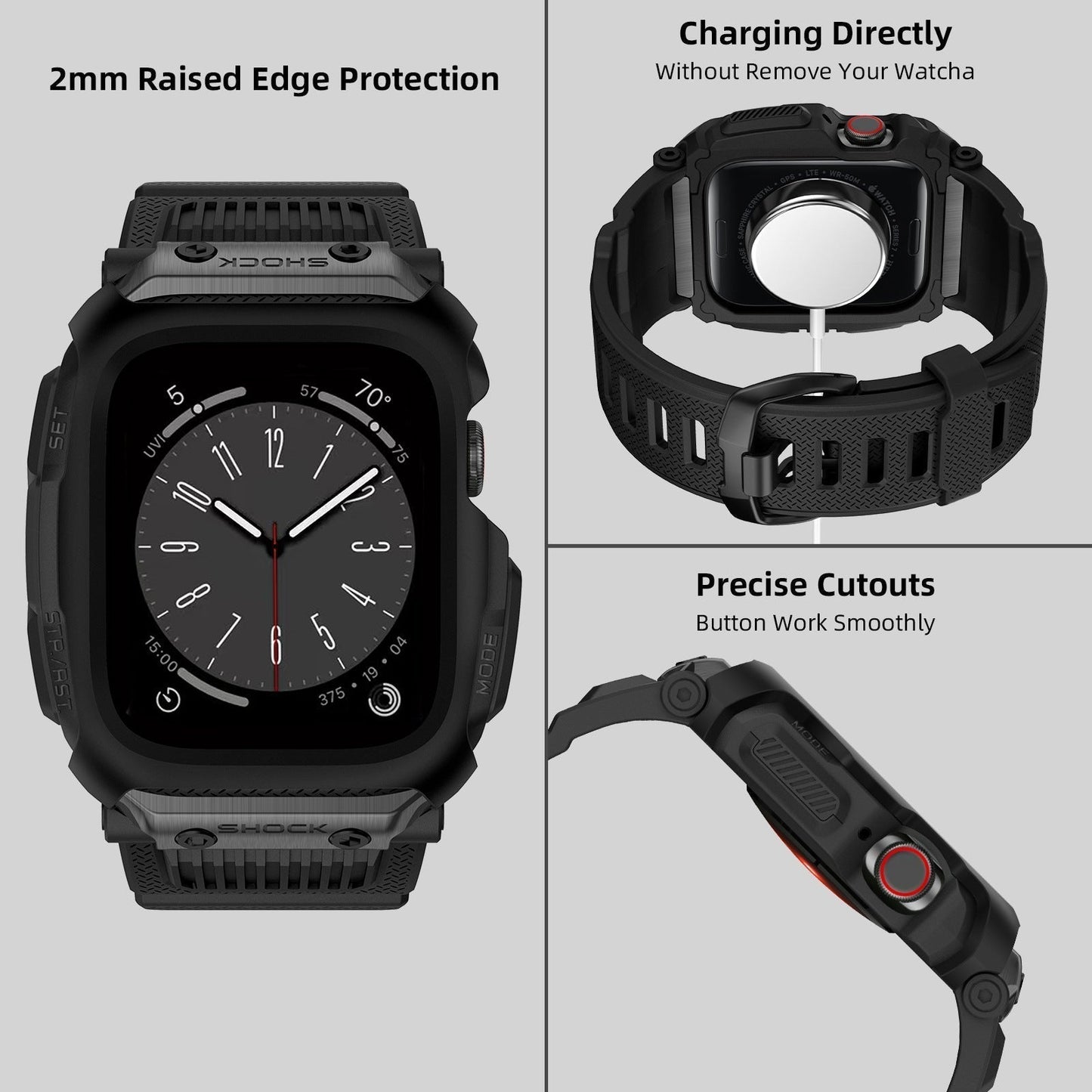 Tactical Screen Protector Case for Apple Watch