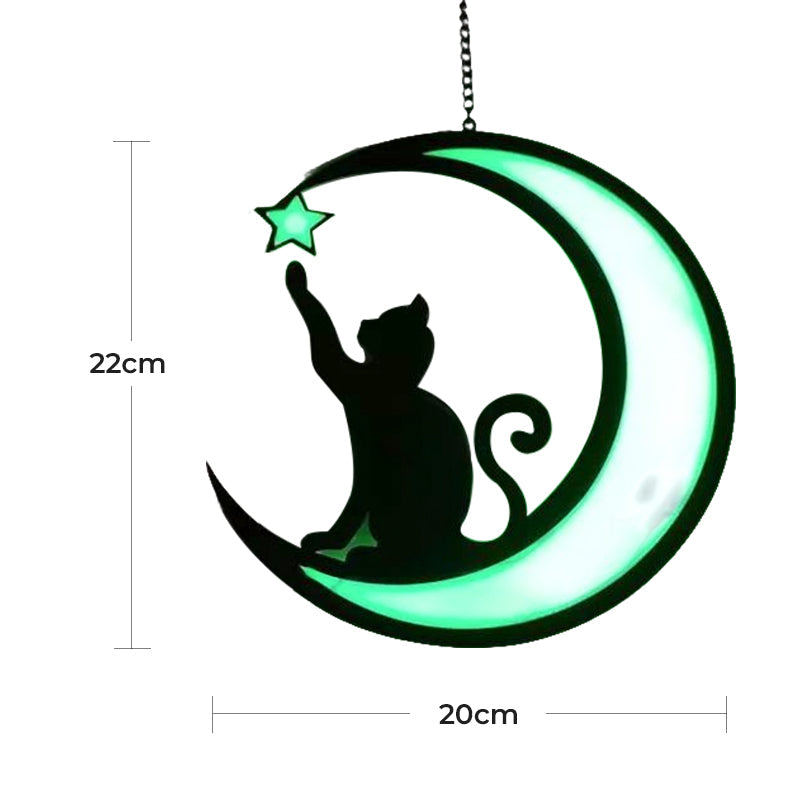 Adorable Kitty Glass Chain Necklace