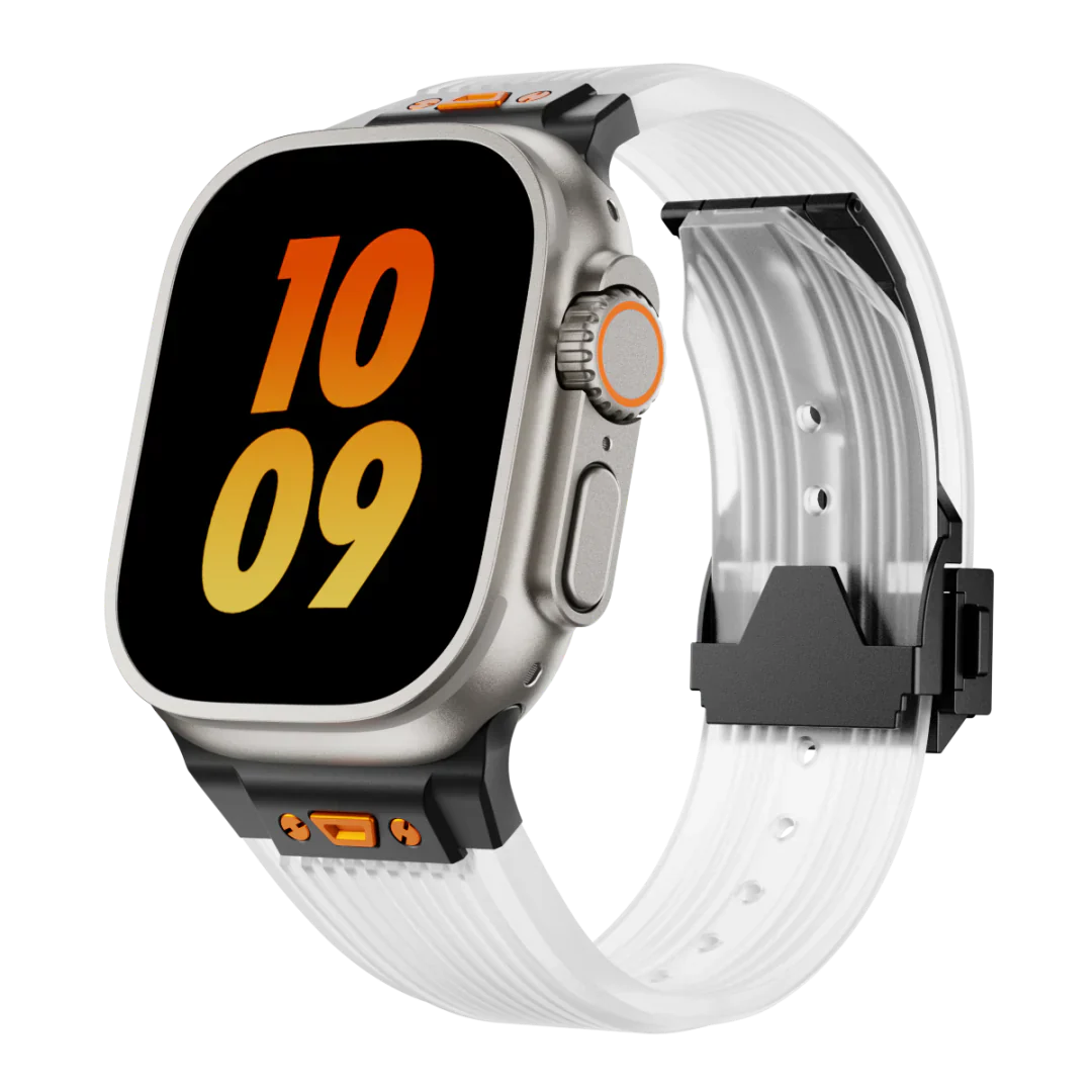 Clear Flexible Apple Watch Strap