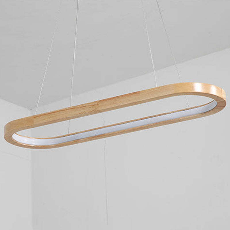 Rustic Wooden Metal Pendant Lamp