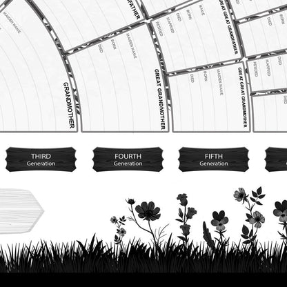 Customizable Ancestor Family Tree Wall Decor