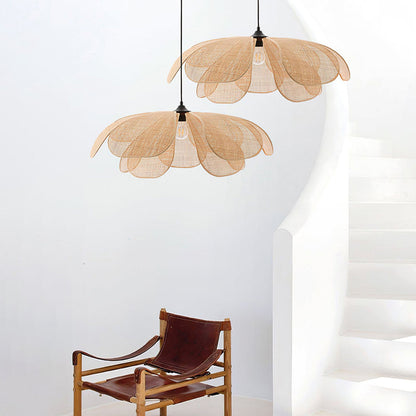 Rustic Woven Hanging Light for Bedroom