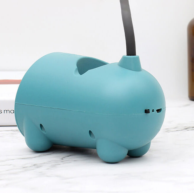 Stylish LED Desk Lamp with USB Port and Pen Holder