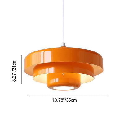 Sleek Metal Layered Pendant Lighting