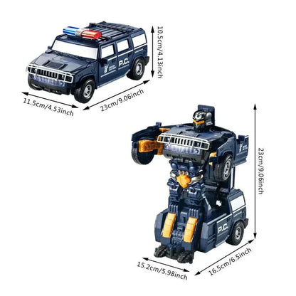 Cool Flashing Police Robot Toy with Lights and Sounds