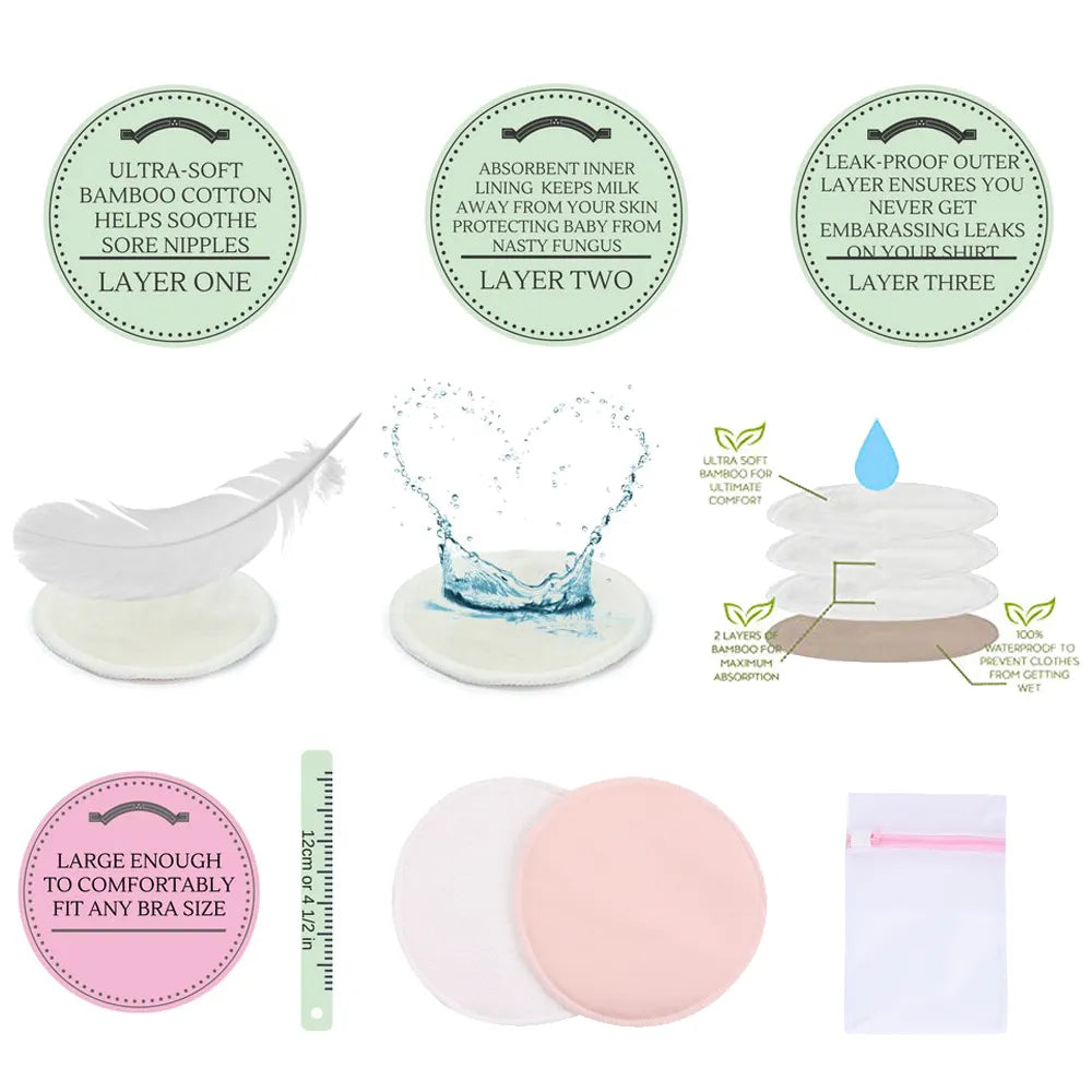 Breastfeeding Soft Bamboo Nursing Pads