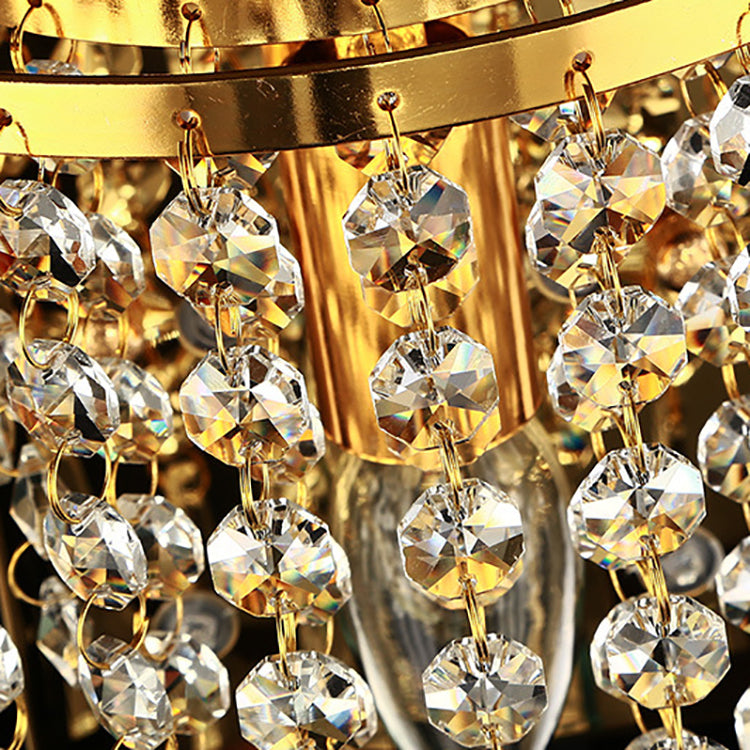 Elegant Crystal Stainless Steel Wall Sconce Lamp