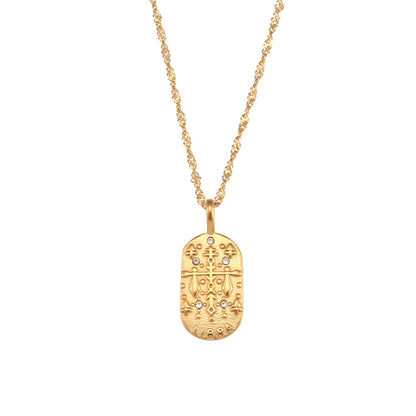 Dainty Zodiac Tarot Charm Necklace