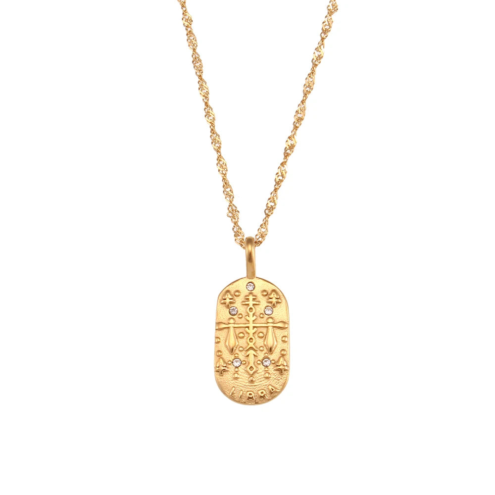 Dainty Zodiac Tarot Chain Necklace
