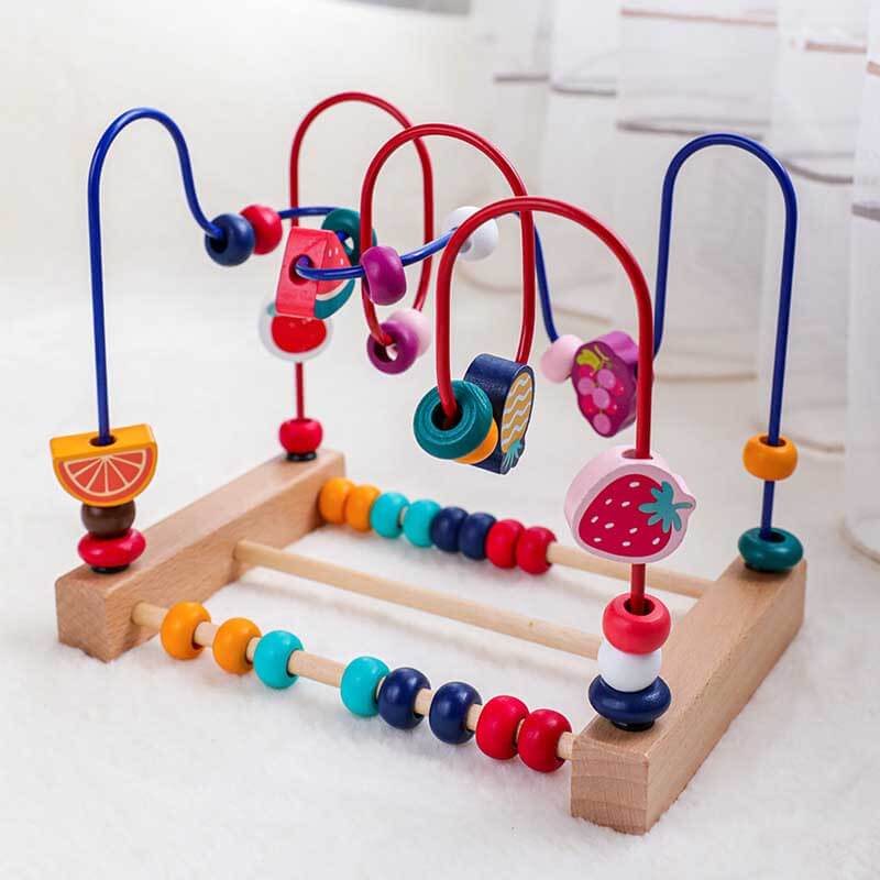 Educational Wooden Bead Maze Toy - Luxicro