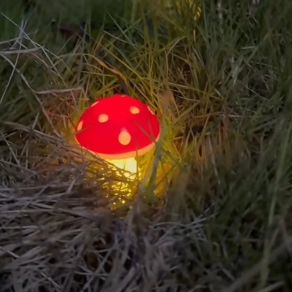 Solar Powered Mushroom Garden Lamp