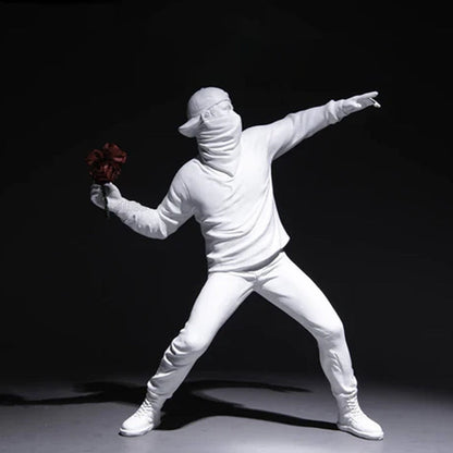Edgy Urban Flower Art Statue