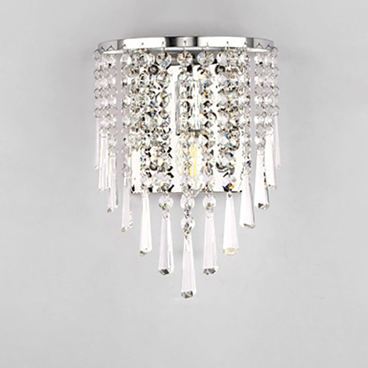 Elegant Crystal Stainless Steel Wall Sconce Lamp