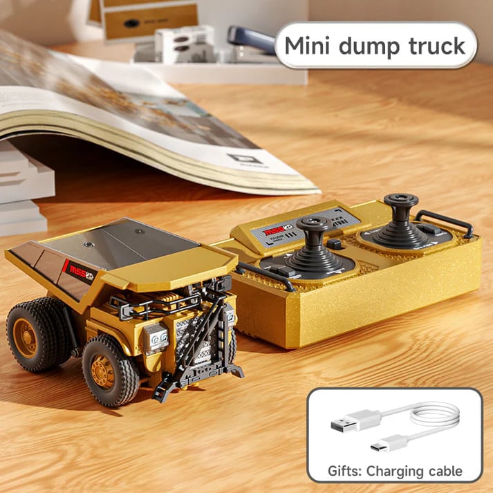Compact RC Construction Vehicle Playset