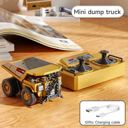 Compact RC Construction Vehicle Playset