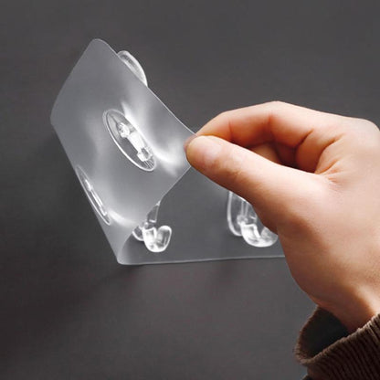 Clear 6 Hook Overdoor Storage Organizer