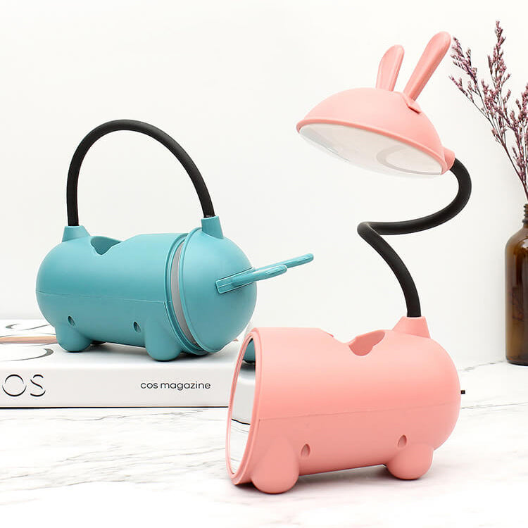Stylish LED Desk Lamp with USB Port and Pen Holder