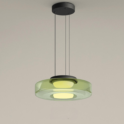 Elegant Hanging Glass Lamp in Contemporary Style