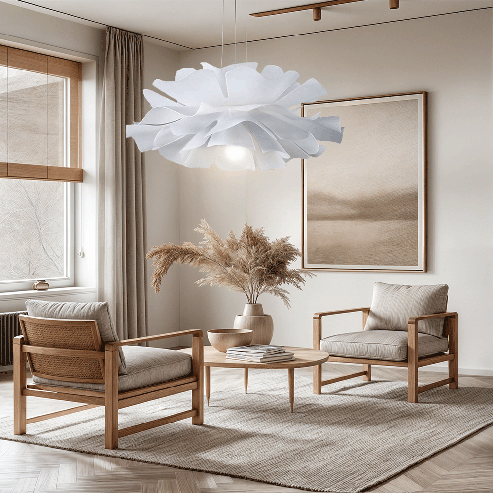 Delicate Floral Hanging Lamp With Warm Soft Glow - Luxicro