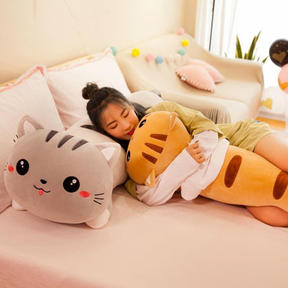 Cozy Plush Cat Cushion