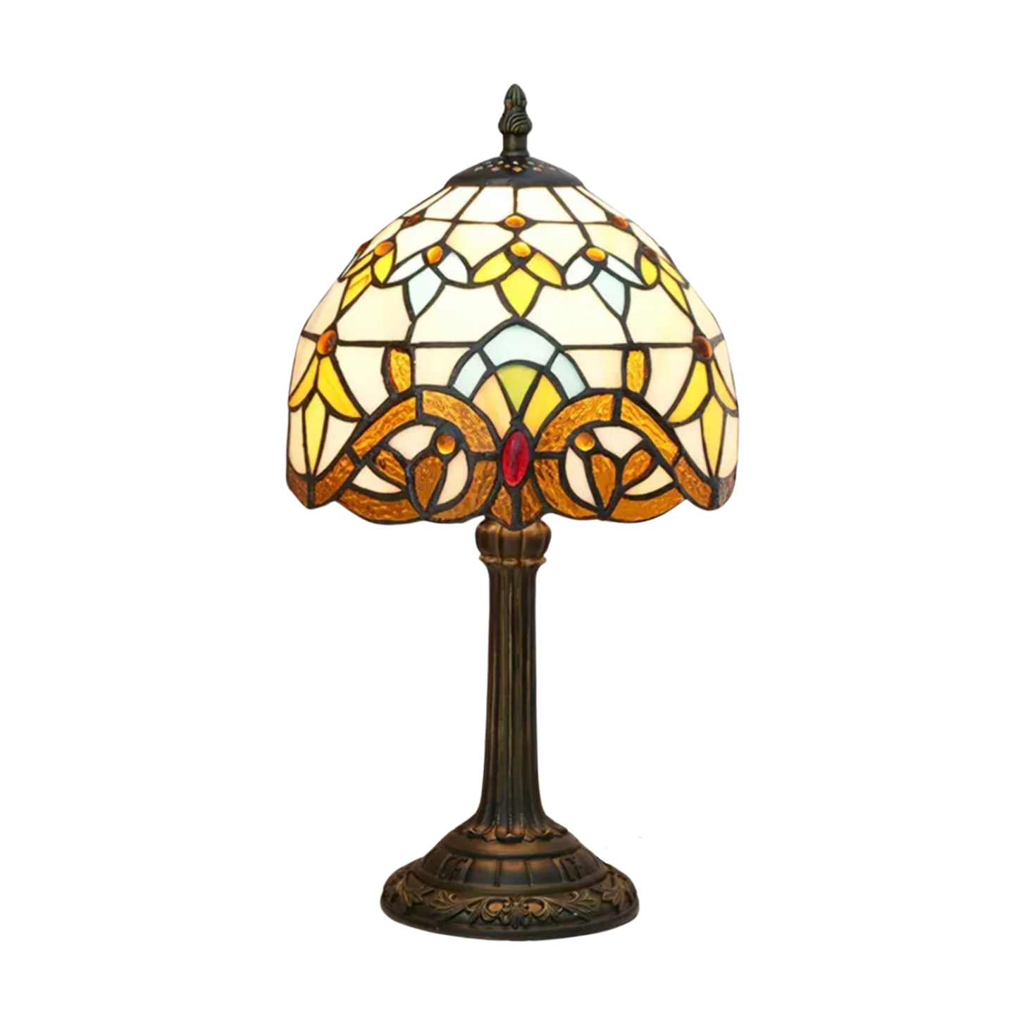 Beautiful Colorful Glass Desk Lamp for Warm Home Lighting
