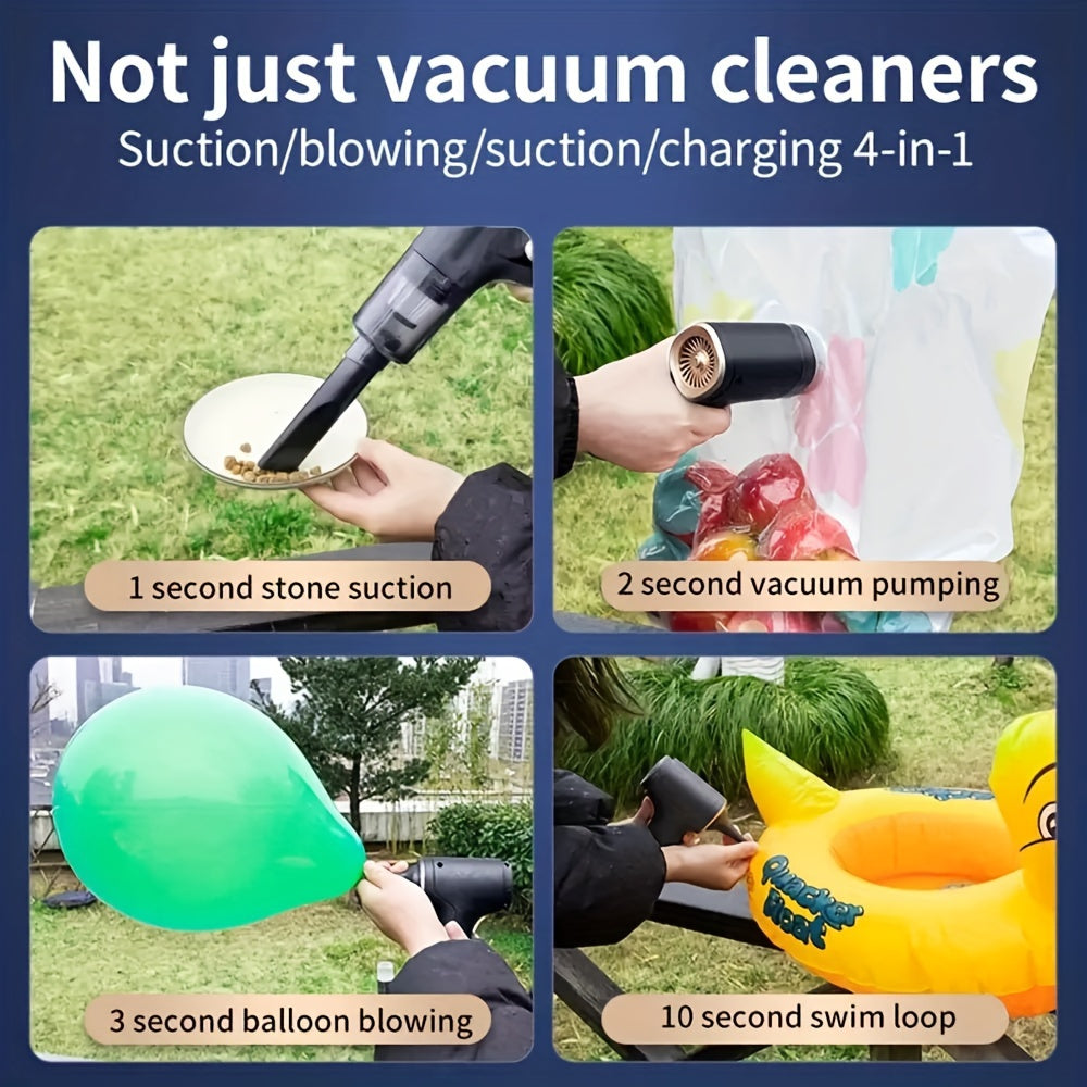 Compact Multi-Tool Car Vacuum Cleaning Set