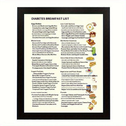Easy Diabetes Meal Plan Tracking Charts