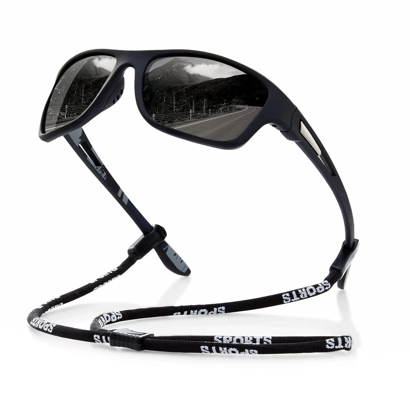 Men's Sport Wraparound Sunglasses with UV Protection